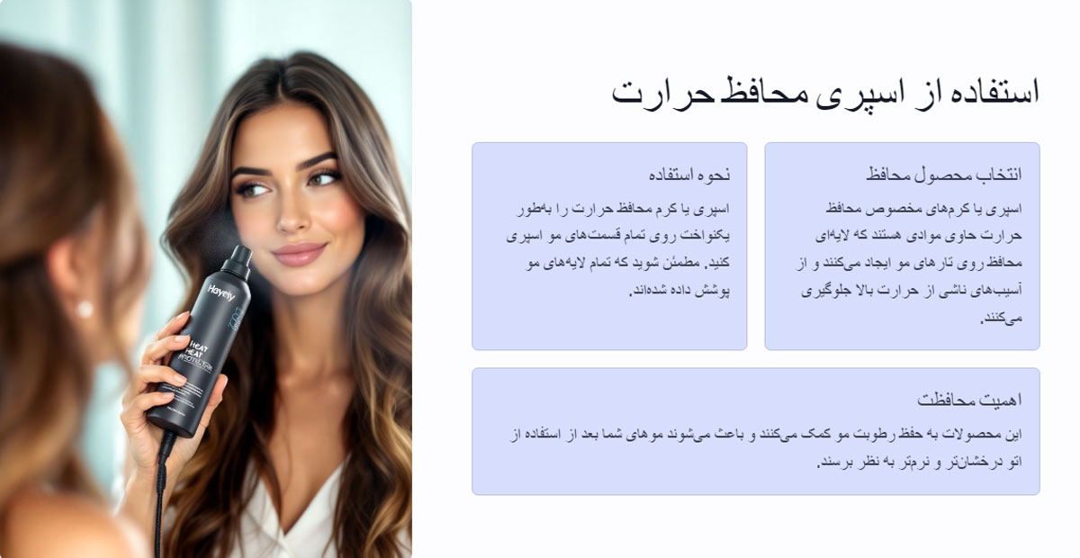 استفاده از اسپری محافظ حرارت