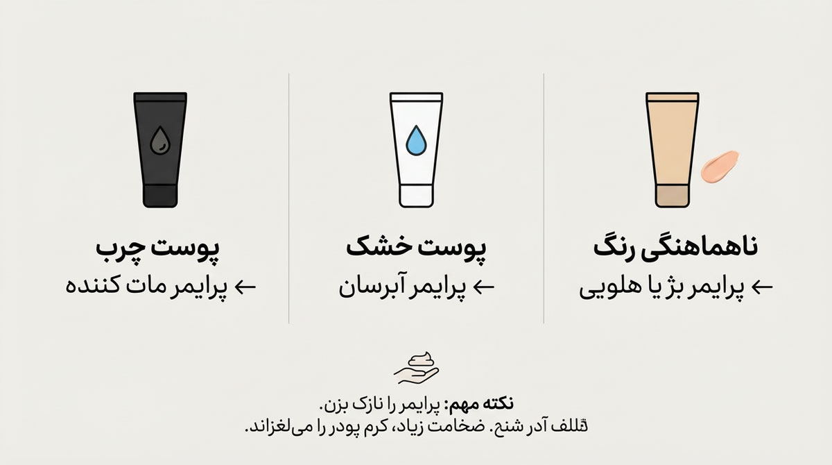 آموزش میکاپ برای پوست سبزه 39 انتخاب پرایمر مناسب در آموزش میکاپ برای پوست سبزه